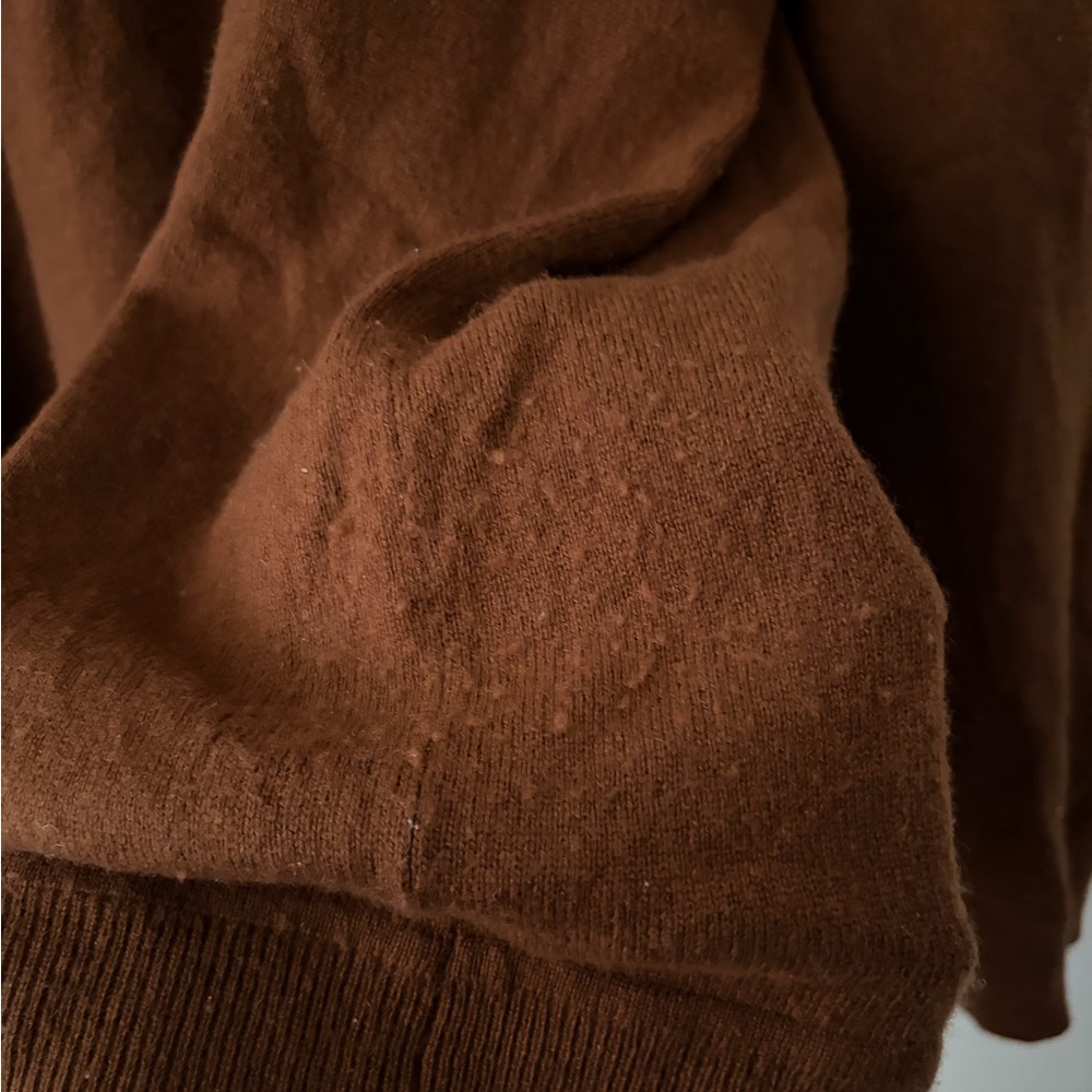 THEORY 100% Cashmere Men's Brown Crewneck Sweater - XL - Picture 6 of 9
